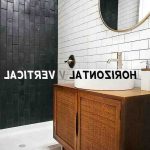 Frise salle de bain horizontale ou verticale