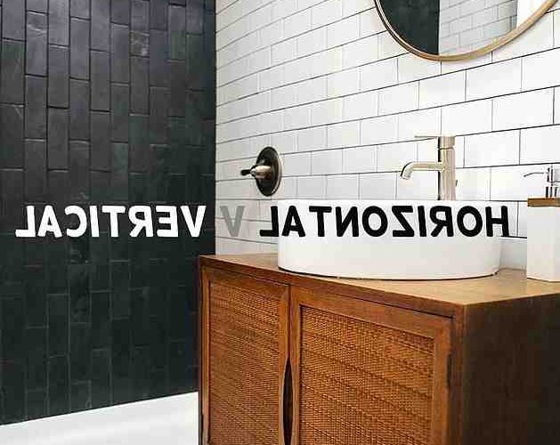 Frise salle de bain horizontale ou verticale